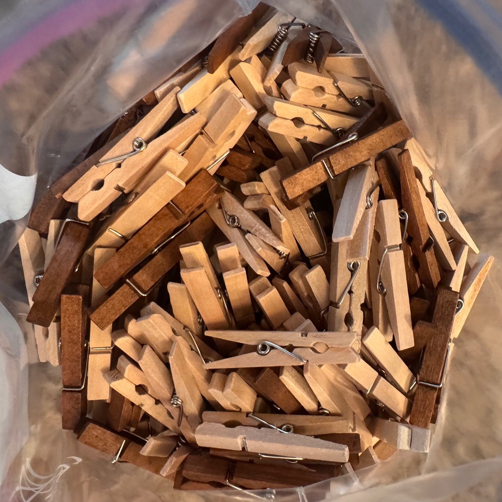 Mini Wooden Clothespins Craft Clips DIY Photo Display Grad Party Wedding 200+